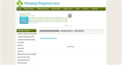 Desktop Screenshot of nursingdegrees.com